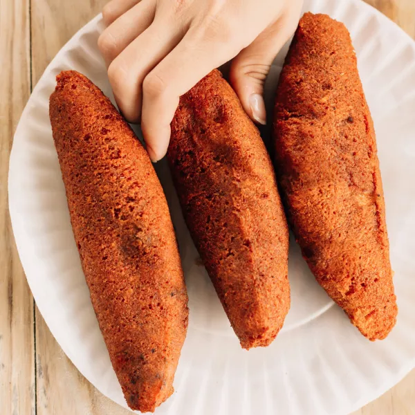 Alcapurrias, a popular Puerto Rican fritter made from yuca and filled with seasoned meat.
