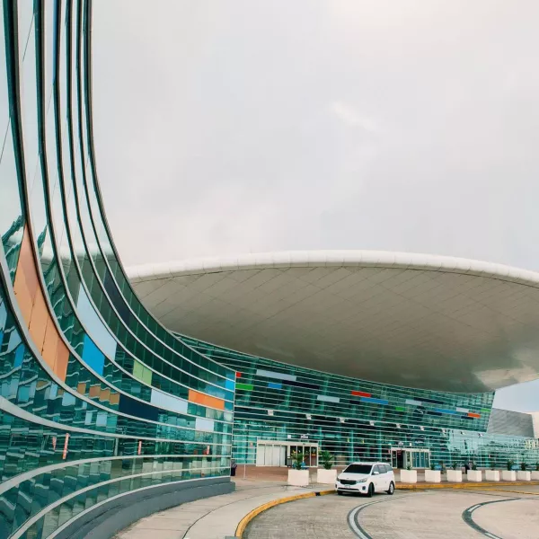 Entrance of a terminal at San Juan's International Airport