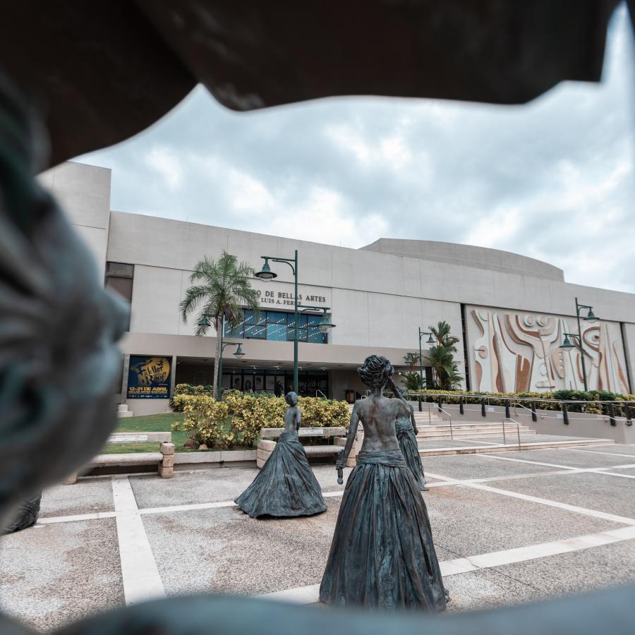 Outside view of the Performing Arts Center in Santurce