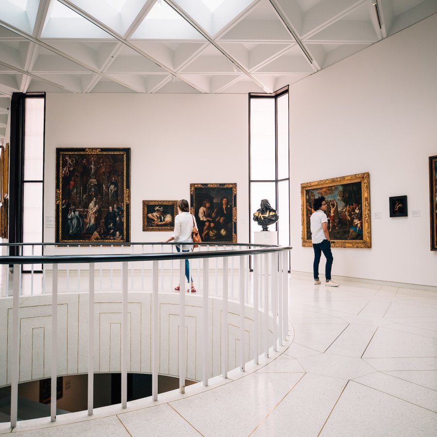 Inside view of the Ponce Museum of Art.