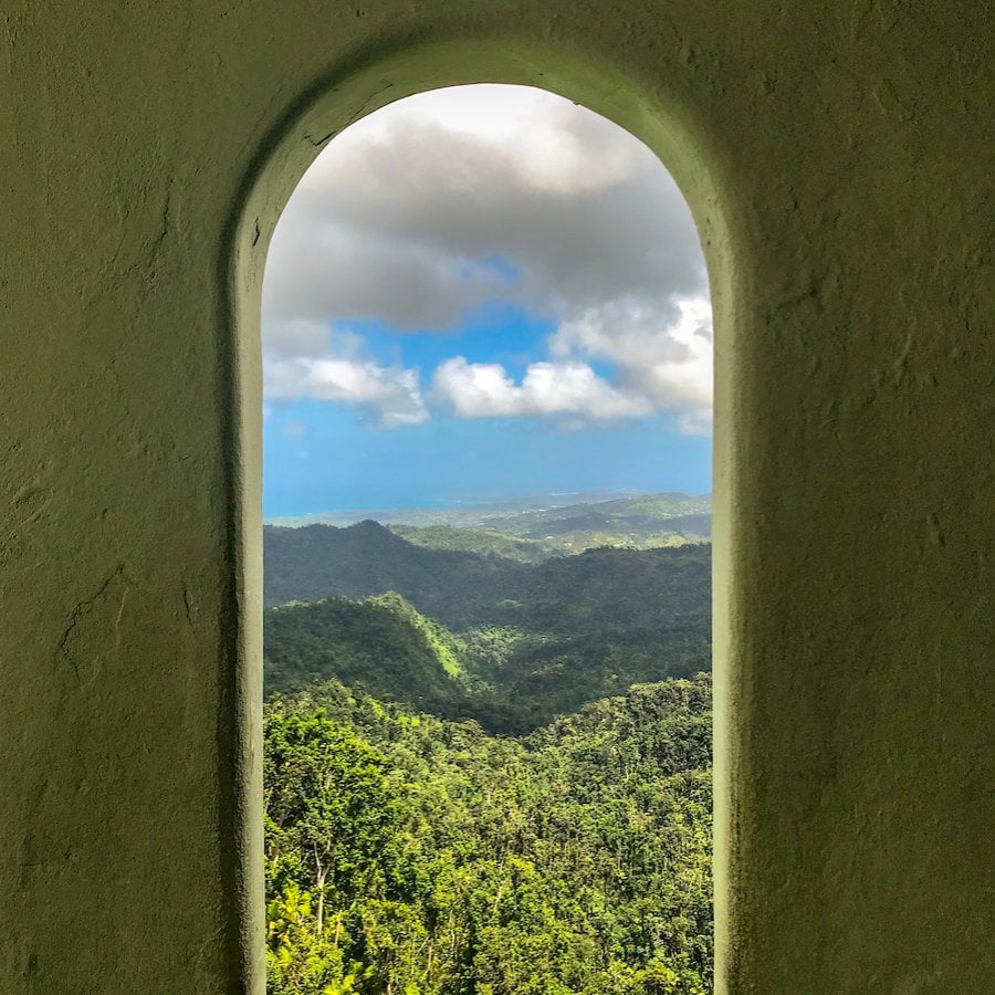 A window from Yokahu Tower.