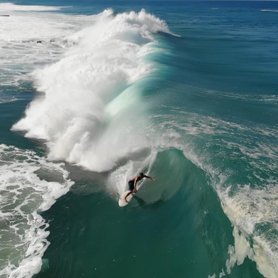 Brian Toth surfing in Puerto Rico.