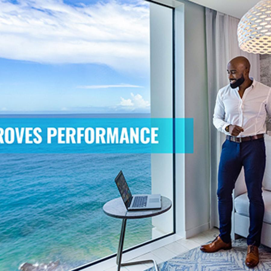 Working remote with an ocean view from Puerto Rico.