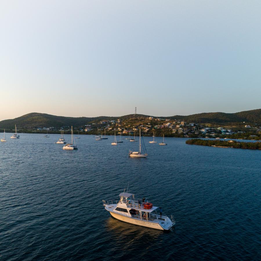 Multiple boats at La Parguera