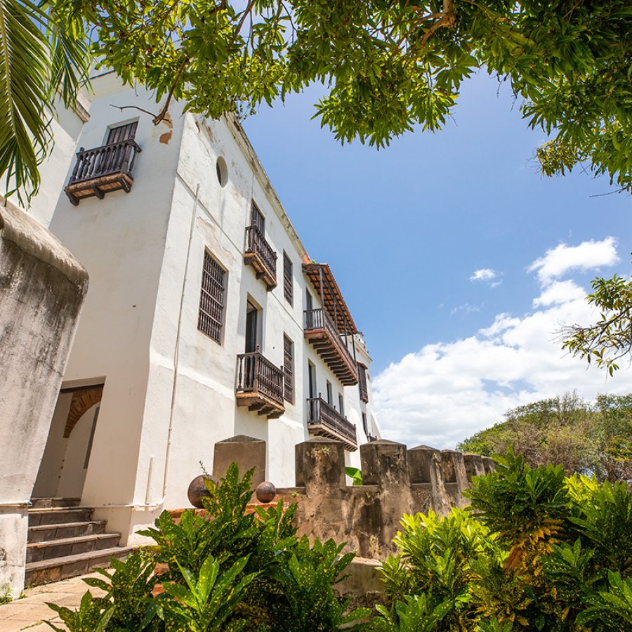 Outside view of the Casa Blanca Museum, the oldest sample of Spanish architecture in the United States and Puerto Rico. 