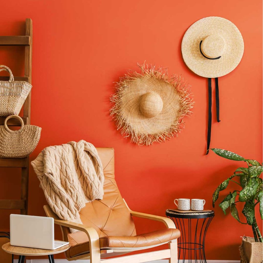 A home decorated using Puerto Rico Sunshine inspired paint. 