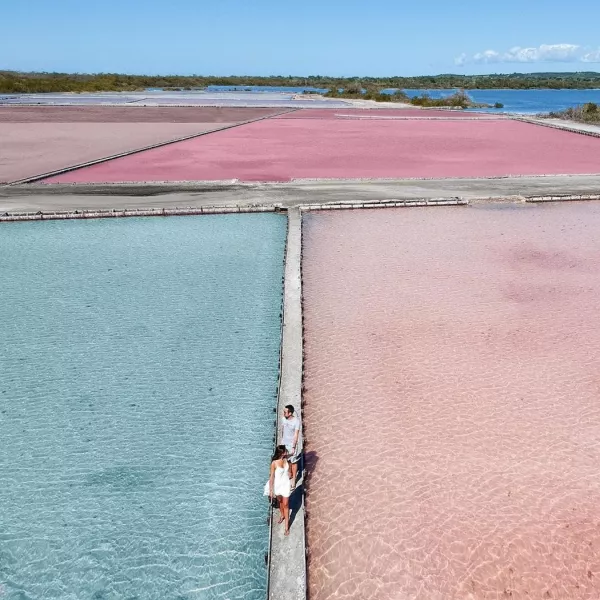 Salt flats in Cabo Rojo