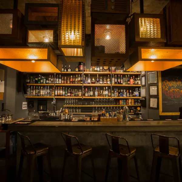 Interior shot of Cocina Abierta, a top San Juan restaurant known for its innovative take on Puerto Rican cuisine.
