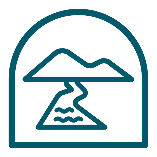 River and lakes icon for safety