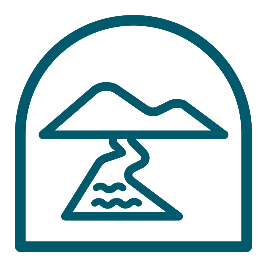 River and lakes icon for safety