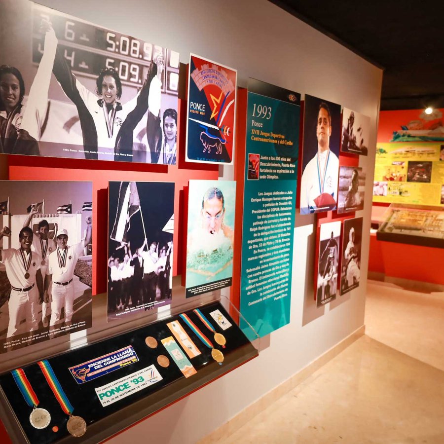 An exhibition at the Olympic Museum of Puerto Rico (Museo Olímpico de Puerto Rico) in Salinas.