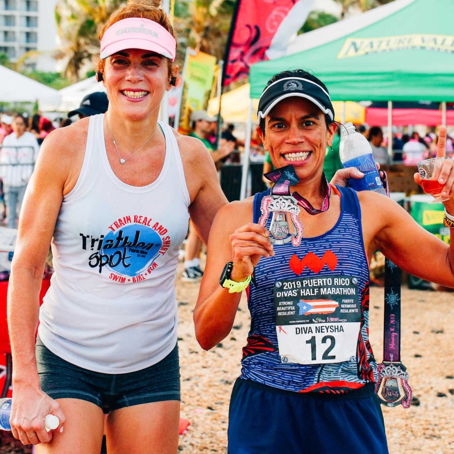 Marathon participants in Puerto Rico