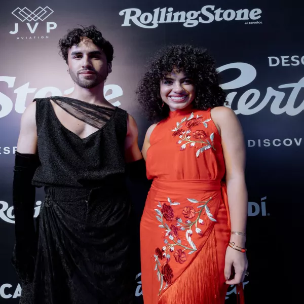 Herman Nadal presents his fashion collection at a Rolling Stone event in Bogotá, Colombia. 