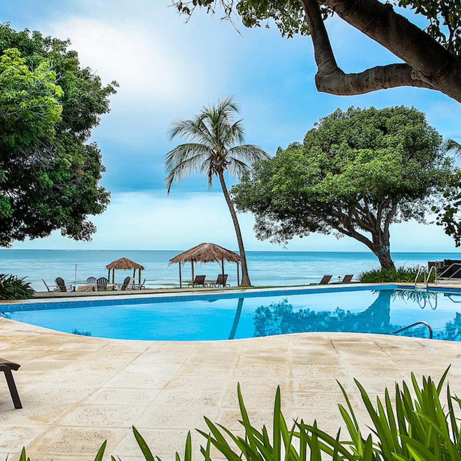 A beautiful, sunny day at the outdoor pool at Copamarina Beach Resort & Spa in Guánica, Puerto Rico.