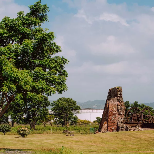 Ruins of the Hacienda Santa Lucía, a former sugar mill, in Yabucoa, Puerto Rico.