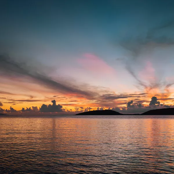 Sunset at Playa Melones in Culebra