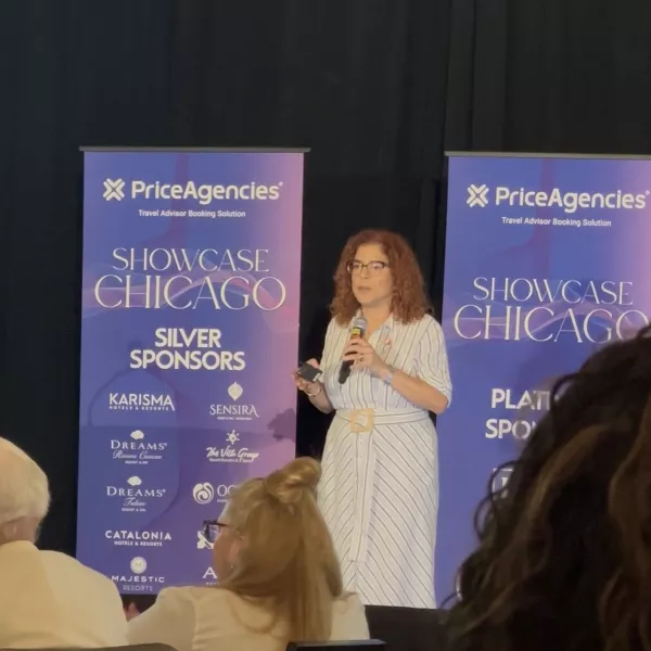 Johanna Gonzalez from Discover Puerto Rico in Priceagencies  event