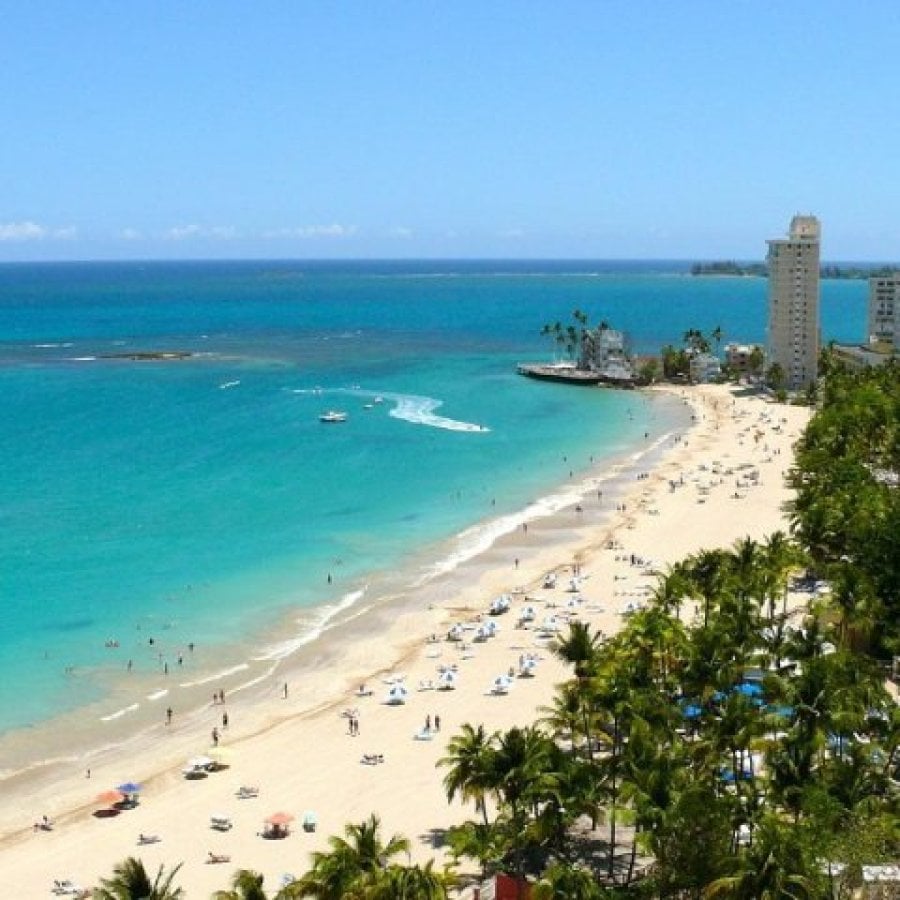 Aerial shot of Isla Verde