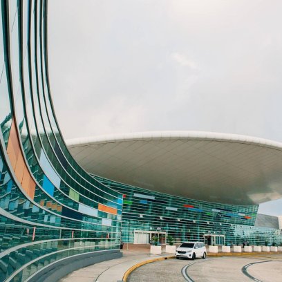 Entrance of a terminal at San Juan's International Airport