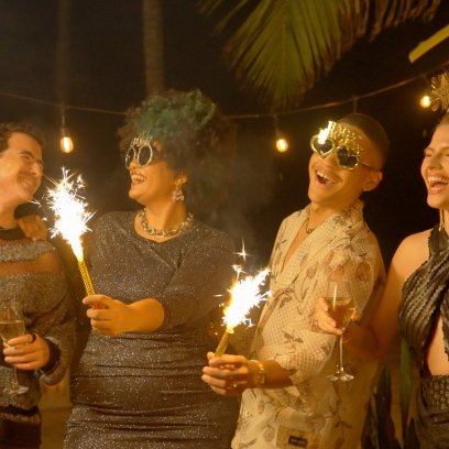 People ring in the new year with sparkles and smiles as part of the Puerto Rico christmas traditions