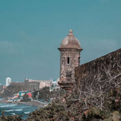 Castillo San Felipe del Morro in Old San Juan, Puerto Rico, a 16th-century fortress and top historic site