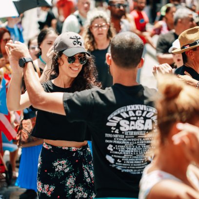 Couple Dancing in the streets 