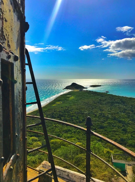 View of Isla Caja De Muertos, aka Coffin Island. 