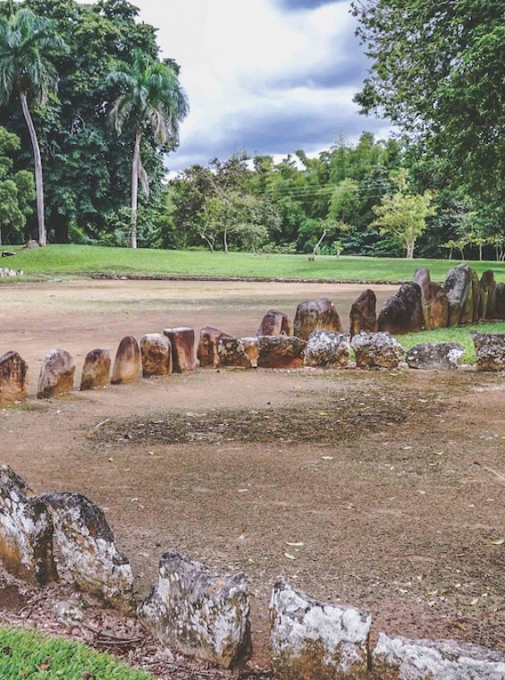 Ancient grounds at Parque Ceremonial Indígena de Caguana, a key Taíno ceremony site in Puerto Rico.