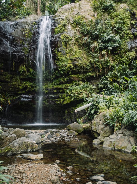 La cascada Las Delicias en Ciales