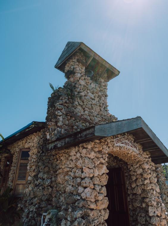 The lovely, historic stone church in Camuy