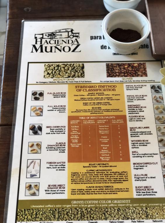 Enjoy fresh coffee and delicious food at Hacienda Muñoz.