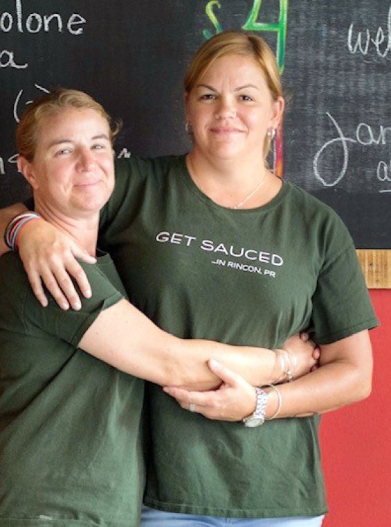 Kara Keefe and her wife Rebecca, owners of MangiaMi restaurant in Rincón.