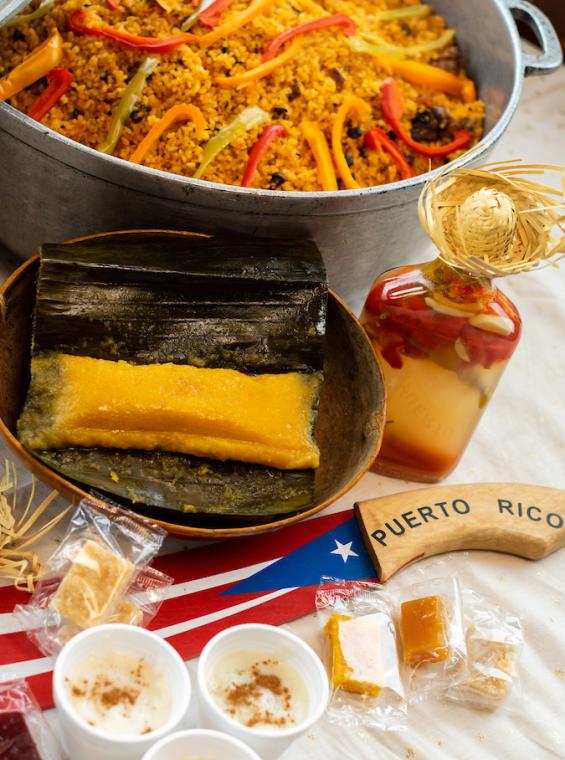 Puerto Rican holiday dishes.