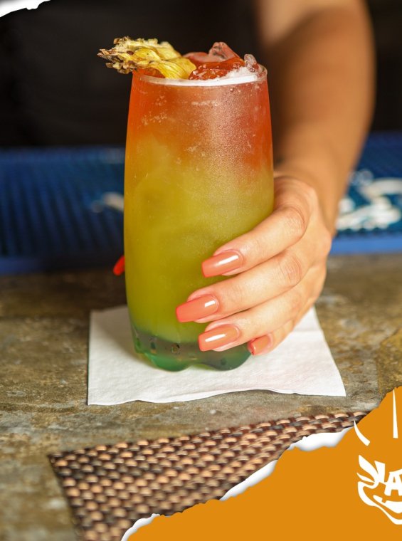 A cocktail in Puerto Rico.